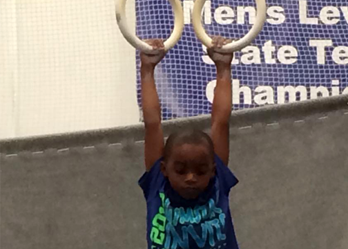 Alabama Starz Mens Gymnastics Team Boy on Rings
